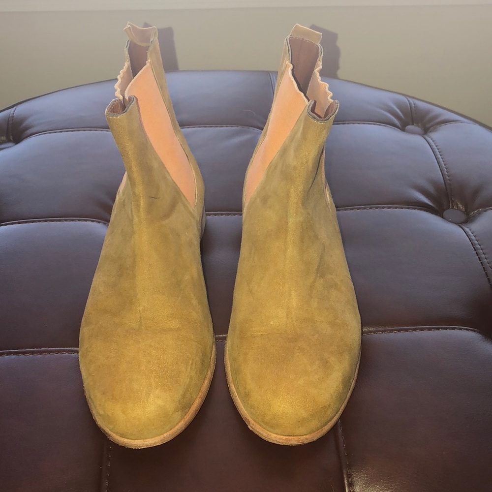 Men’s Handmade Leather Camel Chelsea Boots